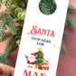 Personalised Traditional Santa Stop Here Door Hanger