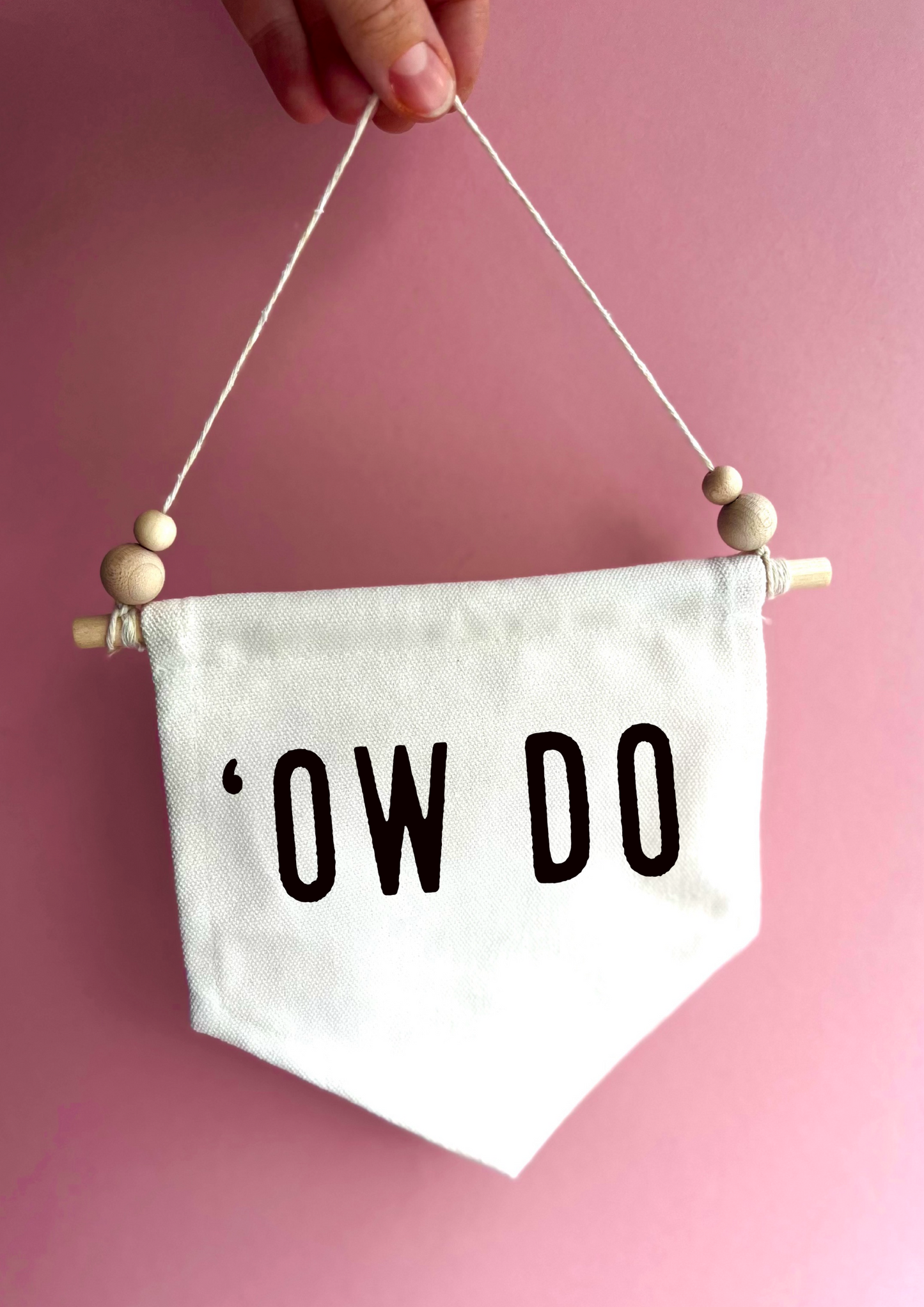 Ow Do Canvas Hanging Banner