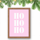 Set of 3 Pink Christmas Prints