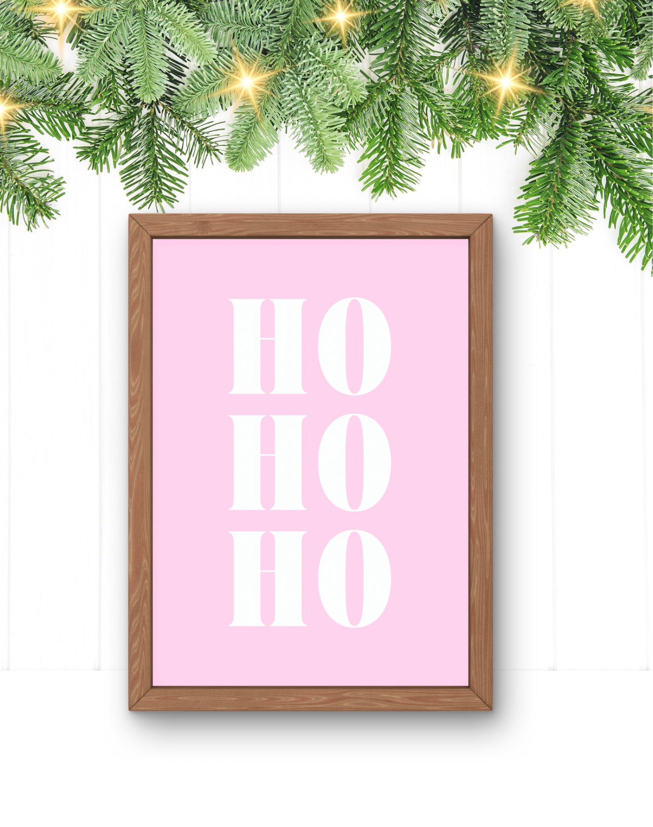 Set of 3 Pink Christmas Prints