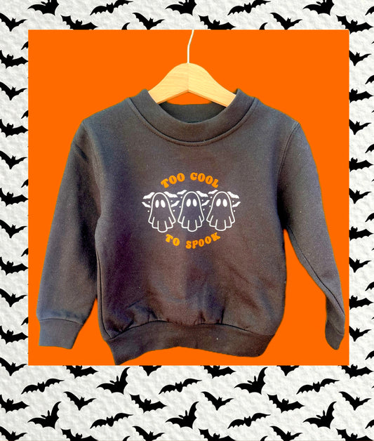 Too Spooky Kids Sweatshirt