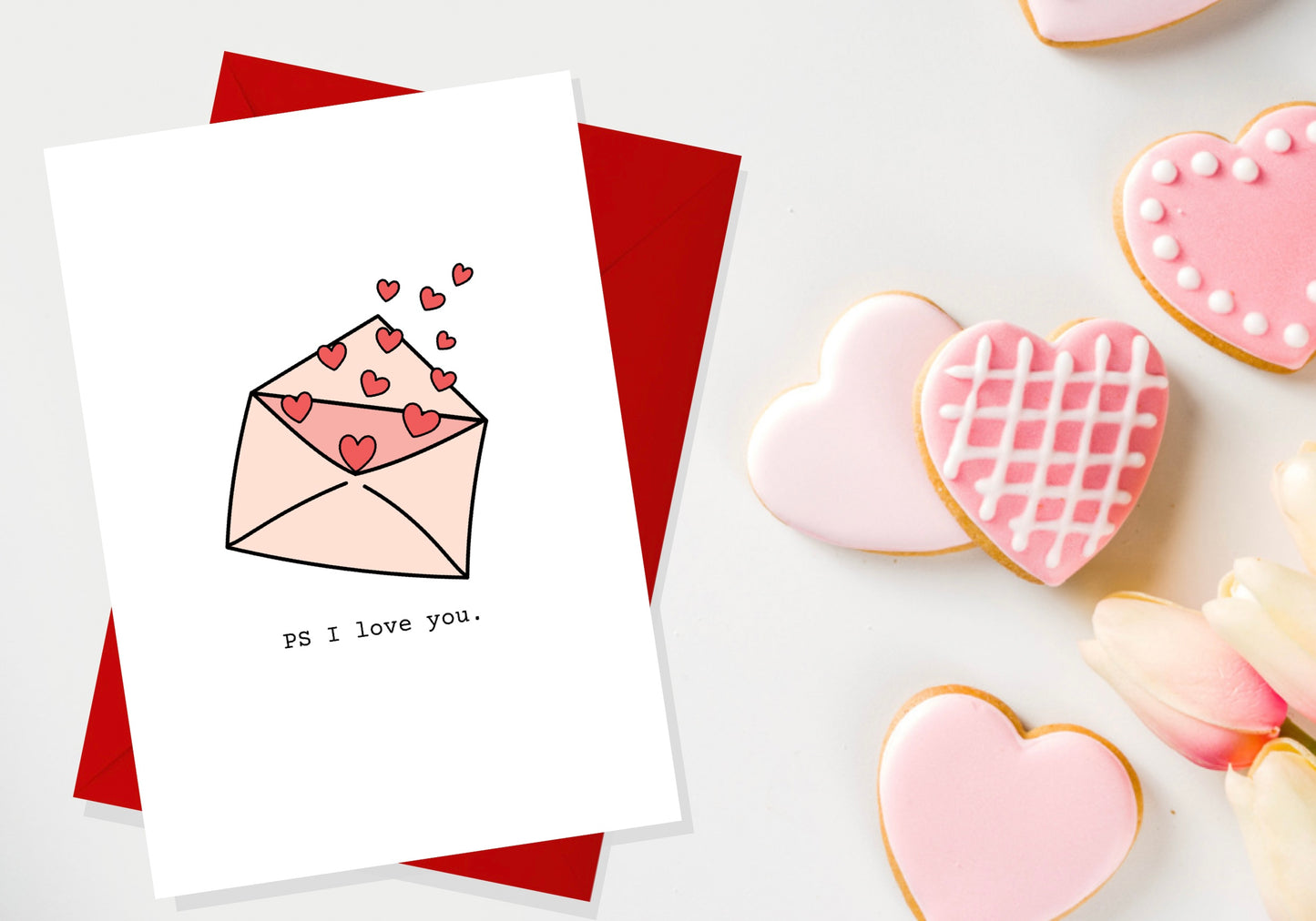 Valentines Mail Greetings Card