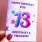 Personalised Birthday Stars Greetings Card