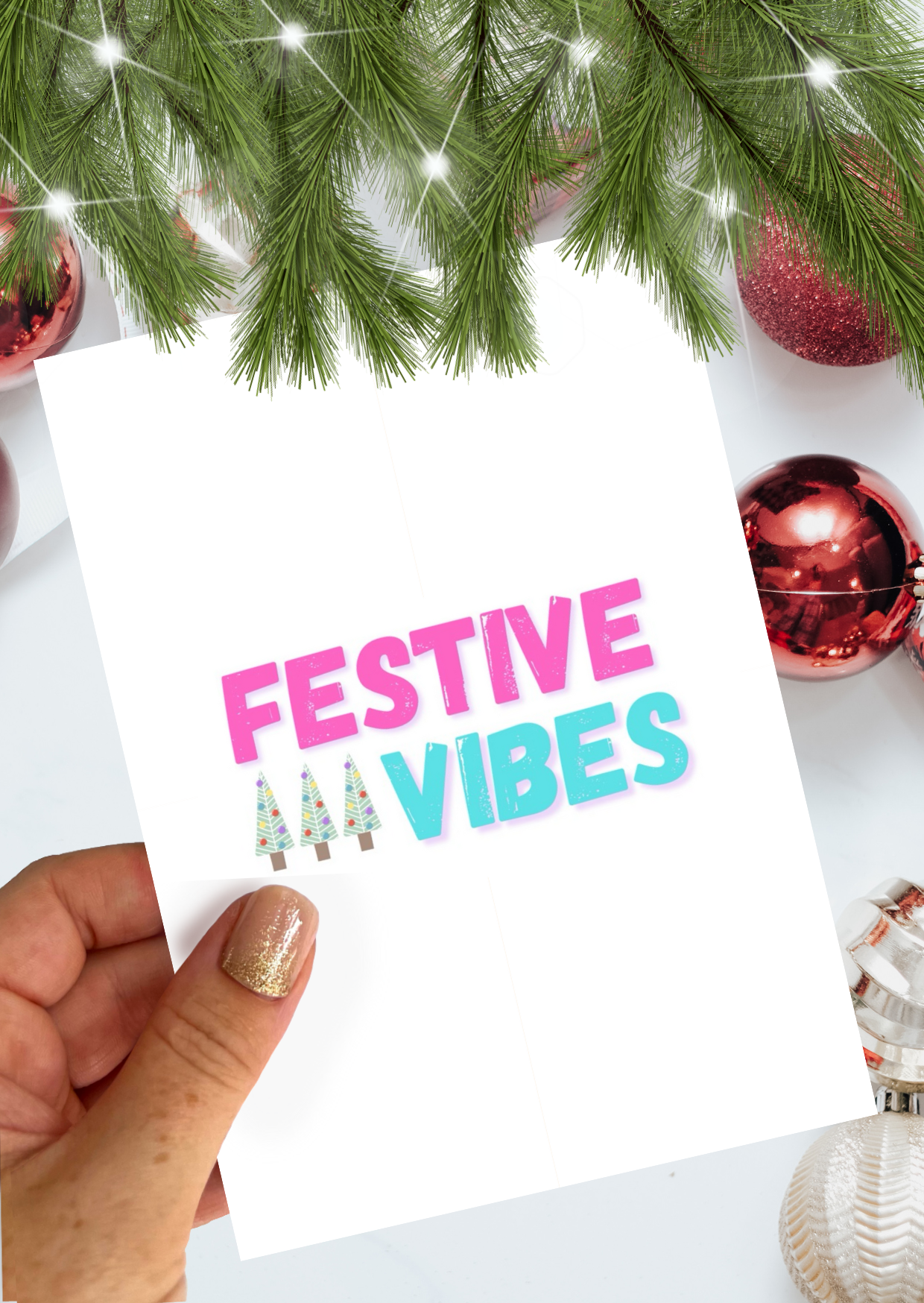 Festive Vibes Christmas Card