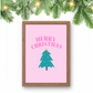 Set of 3 Pink Christmas Prints