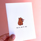 Don’t Be Sad, Be Capy Capybara Greetings Card
