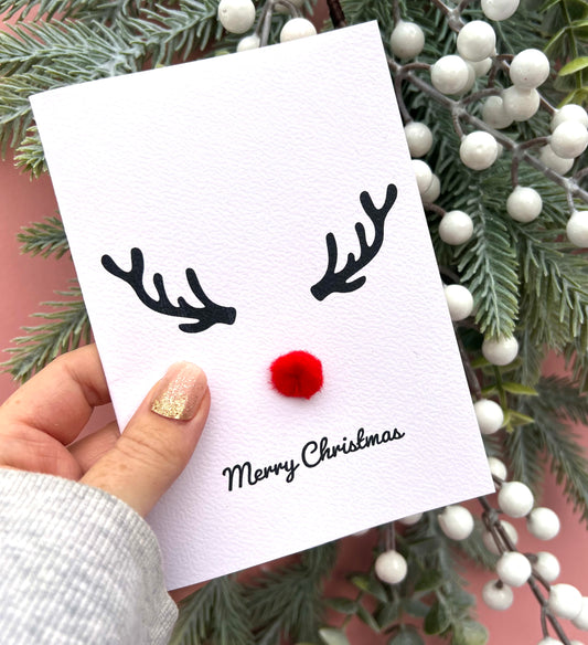 Rudolph Greetings Card