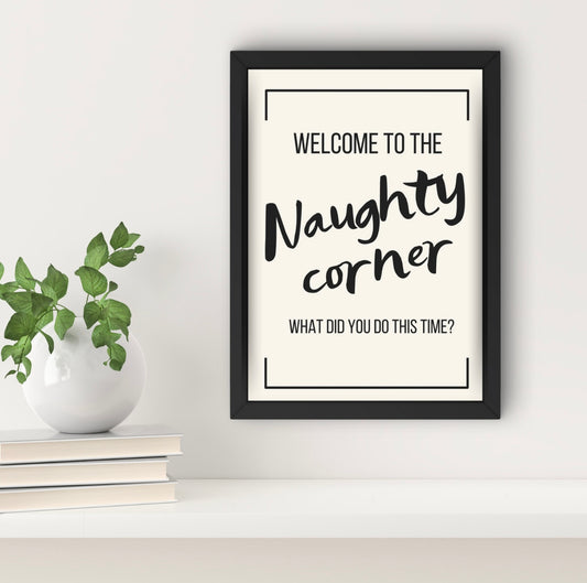 Naughty Corner Print