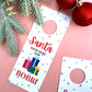 Personalised Santa Stop Here Door Hanger