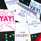 You Are Amazing Greetings Card