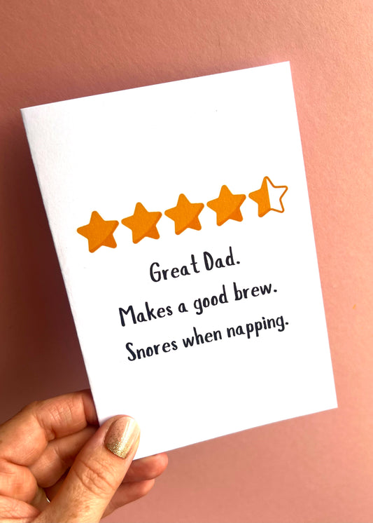 Good Brew Dad Greetings Card
