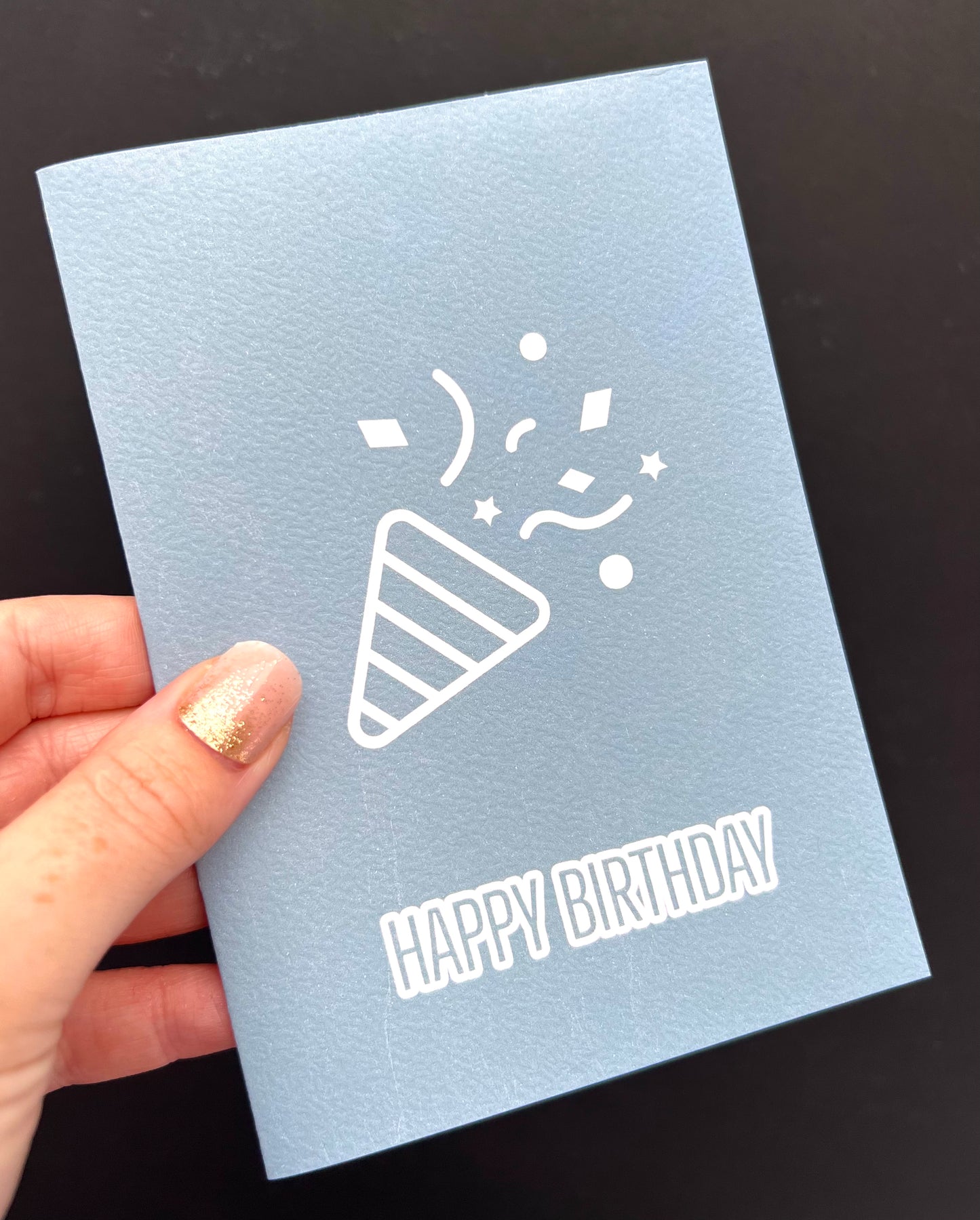 Confetti Cone Greetings Card