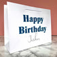 Happy Birthday Personalised White Gift Bag