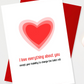 Valentines Heart Greetings Card