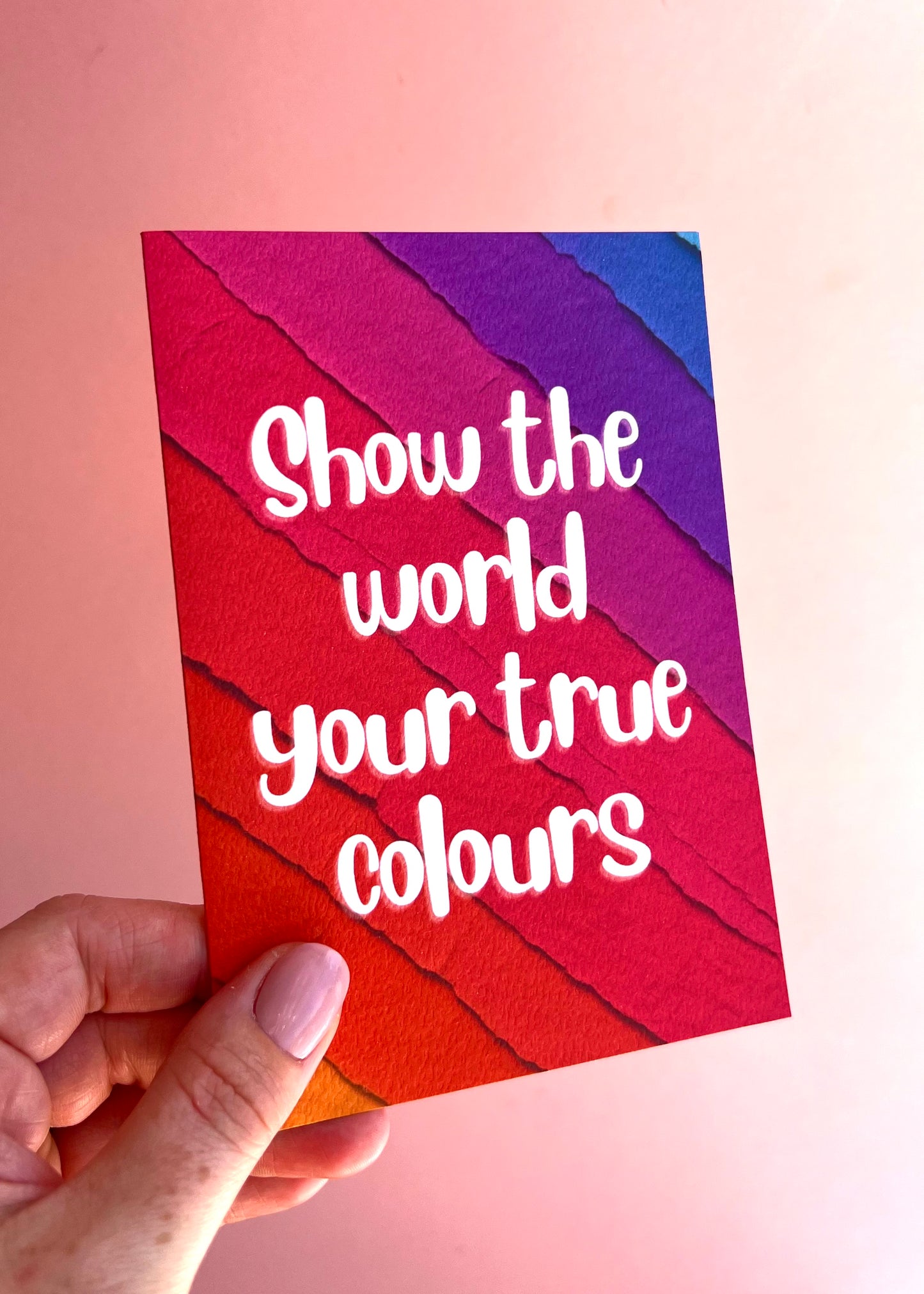 True Colours Greetings Card
