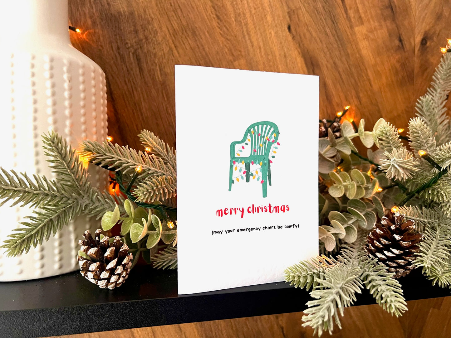 Emergency Chairs Christmas Card