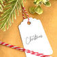 Set of 5 Personalised Green Christmas Gift Tags