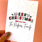 Personalised Merry Christmas Card