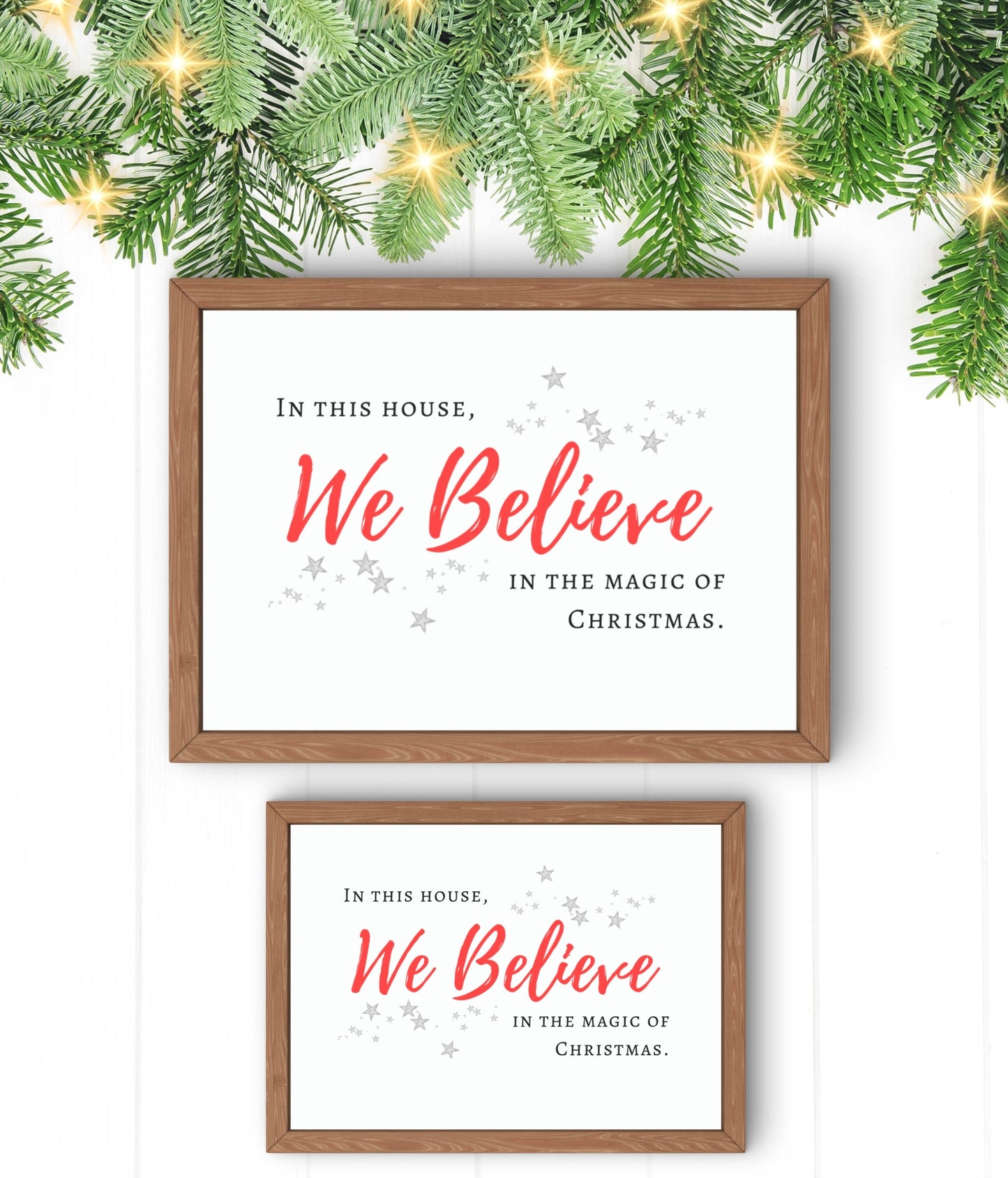 We Believe Christmas Print