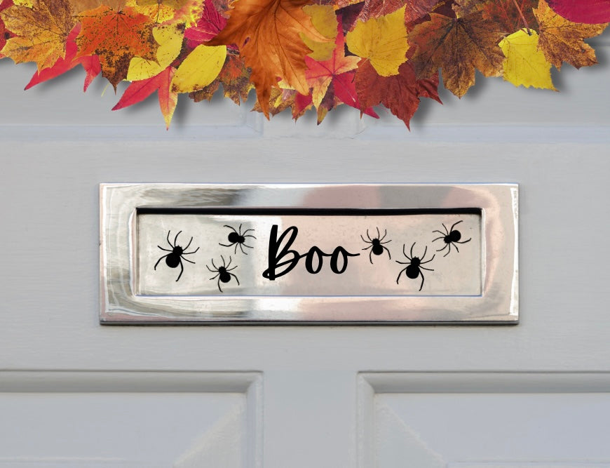 Boo Letterbox Decal