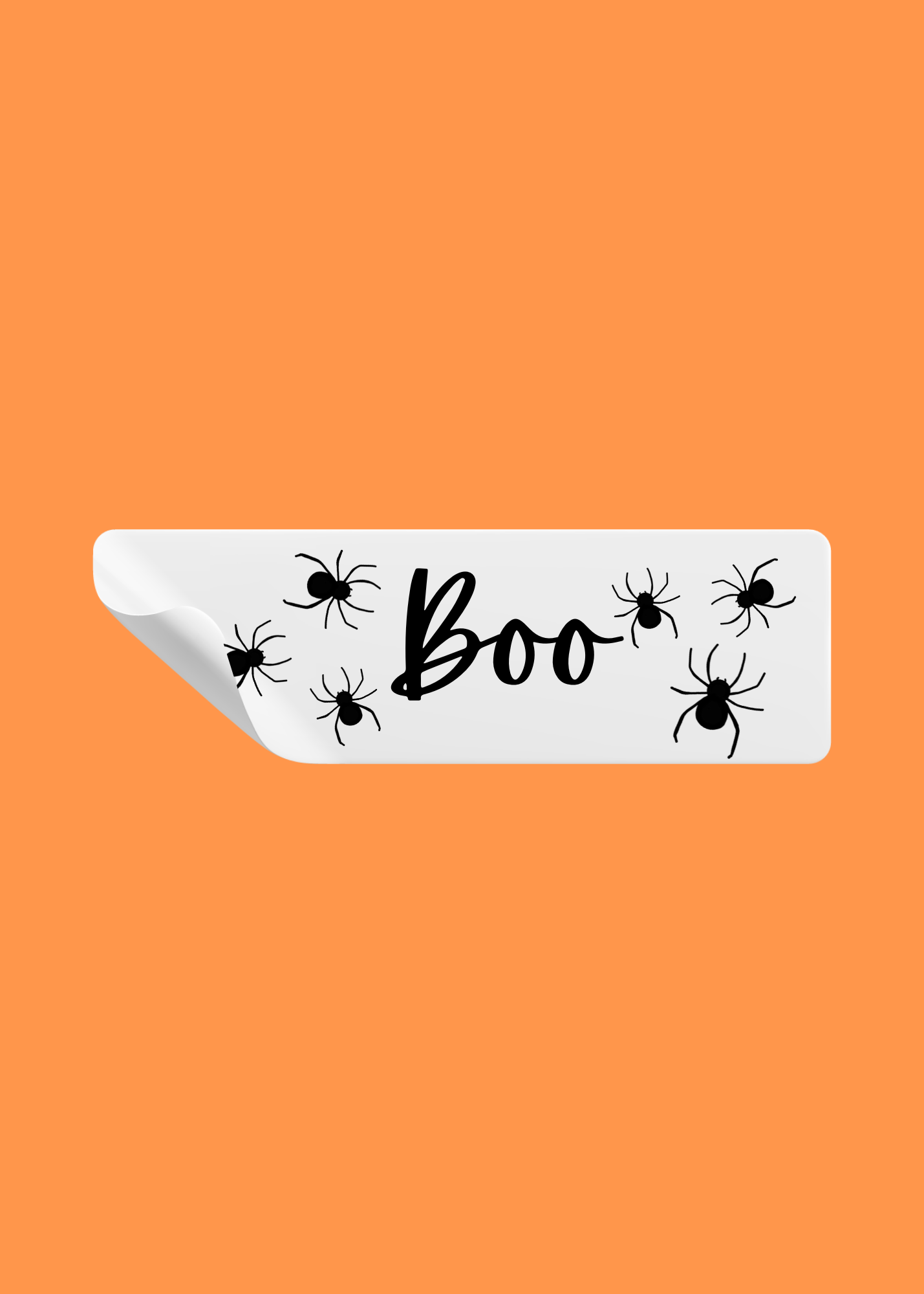 Boo Letterbox Decal