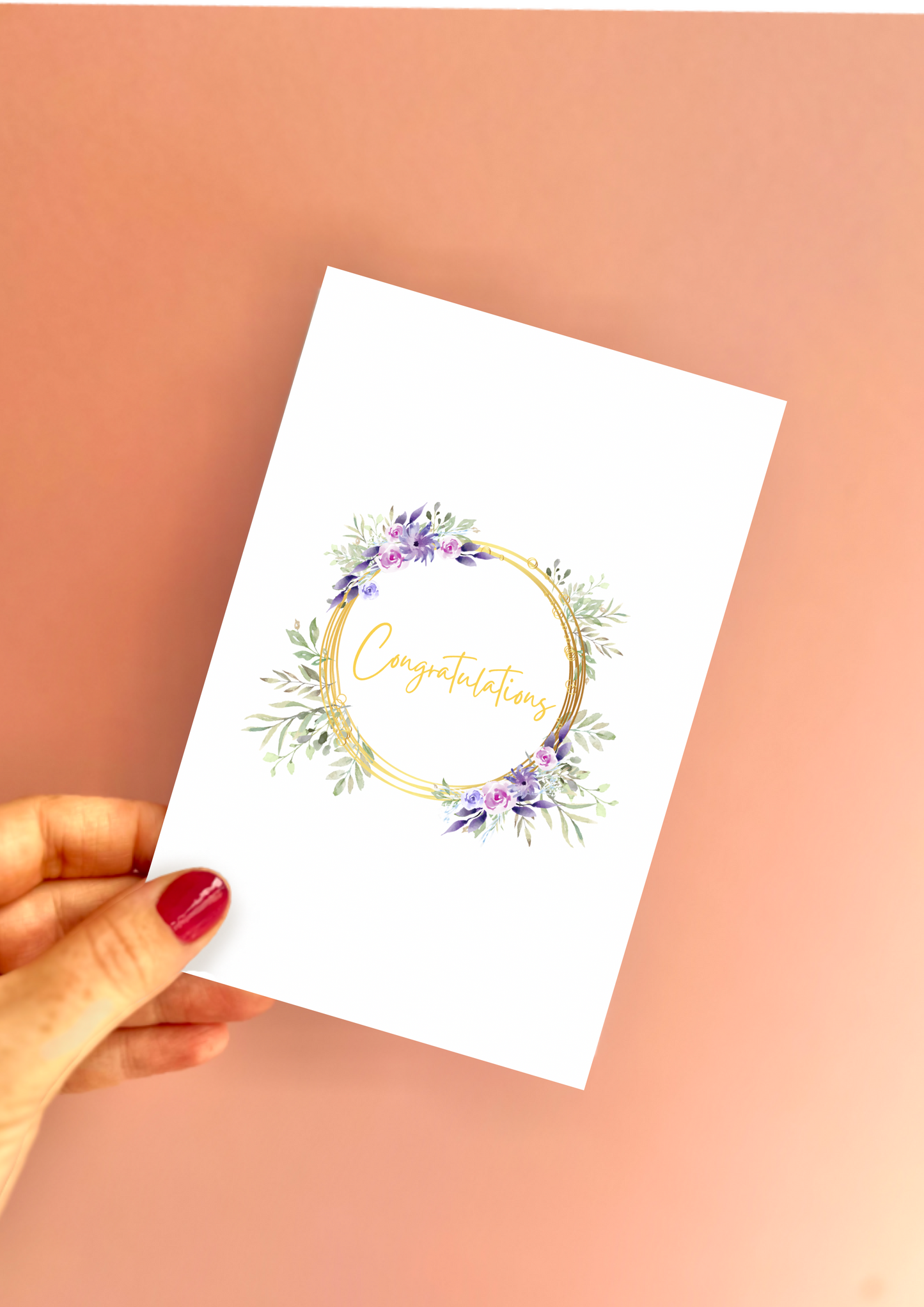 Congratulations Wreath Greetings Card